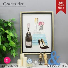 アートパネル アートポスター ブランド シャネル CHANEL モダン 玄関 トイレ キャンバス アート モノクロ アート 高級 アート ティール シャンパン M a2 フレーム付き ブランド かわいい 開運 運気が上がる絵