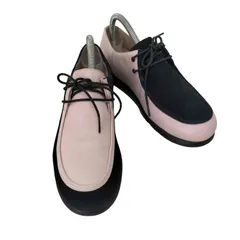 CAMPER】美品✨TWINS 24cm パンプスウェッジソールラメ