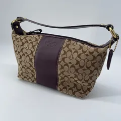 コーチ ミニシグネチャー アクセサリーポーチ ワンショルダーバッグ ヘリテージ