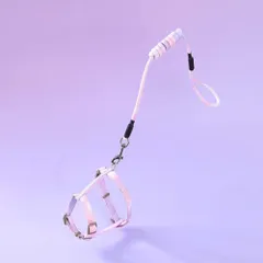 ☆ パープル ☆ M ☆ ペット用 犬猫 ハーネス リードセット ハーネス 猫用 犬猫用ハーネス リードセット ペットリード ペット胴輪 猫用ハーネス 犬猫リード 簡単脱着 サイズ調節可能 散歩 お出掛け トレー二ング かわいい 可愛い おしゃれ ペットグッズ