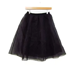 コラージュガリャルダガランテ スカート ボトムス フレア シフォン レディース 1サイズ ブラック COLLAGE GALLARDAGALANTE 【中古】