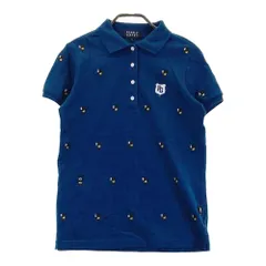 サイズ：0 PEARLY GATES パーリーゲイツ ×OSWALD 半袖ポロシャツ 総柄 ネイビー系 [240101369253]# ゴルフウェア レディース ストスト