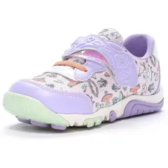 ★ムーンスター★足の健康を考える！キャロットの公園シューズC2366パープル(標準幅2E）18.5センチ