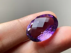AMR06 天然 大粒 アメジスト 楕円 アメシスト 紫水晶 ２月誕生石 ルース 裸石