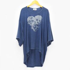 Vivienne Westwood MAN ヴィヴィアンウエストウッド マン カットソー メンズ スカル オーブ ビッグシルエット Tシャツ 半袖 青系