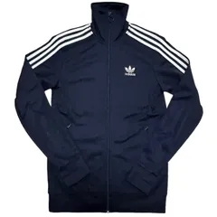 ★adidas★アディダス トラックジャケット ファイヤーバード ジャージ 紺 ネイビー トレフォイルロゴ 白ライン