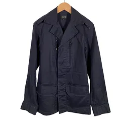アーペーセー A.P.C. ミリタリージャケット 長袖 無地 ネイビー 紺 Sのサムネイル
