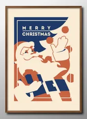 14392クリスマス サンタクロース Xmas A3 サイズ ポスター アート おしゃれ 絵画 インテリア 北欧 イラスト マット紙 艶消し アートパネル 額 フレーム デザイン 壁掛け ギフト 新築祝い ディスプレイ