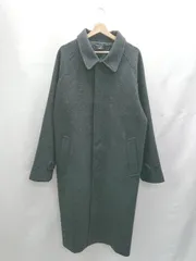 ■ ⊇ MONO-MART モノマート ウール調 長袖 ステンカラーコート サイズL ブラック メンズ E  【1502030005028】