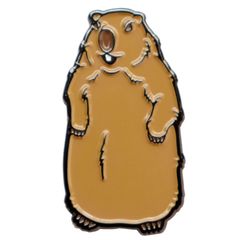ゴルフマーカー マーモット ブサカワ系かわいい動物 ボールマーカー 鉄製 土台・クリップ無し 単品