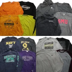古着卸 まとめ売り スポーツブランドMIX 長袖Tシャツ 16枚セット (メンズ XL ) チャンピオン アディダス リーボック  中古 古着 MZ7294