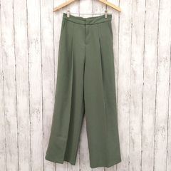 ☆ Auntie Rosa Holiday ☆ アンティローザホリデー ワイドパンツ くすみグリーン L