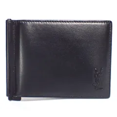 【SAINT LAURENT PARIS】サンローランパリ タイニーカサンドラ　ビルクリップウォレット マネークリップ カード　メンズ　中古　美品　質屋