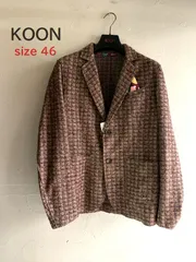 Koon クーン 千鳥格子 ツイード ダブルライダースジャケット 52 Koon クーン 千鳥格子 ツイード ダブルライダースジャケット 52