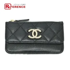 CHANEL シャネル コインケース ココマーク フラグメントケース AP4257 キャビアスキン ブラック