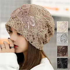 ☆ 帽子 レース レディース kbeanie03 ニット帽 レディース 帽子 ぼうし 室内帽子 レディース帽子 ビーニー ワッチキャップ ナイトキャップ 春 夏 レース 大人 可愛い 薄手 おしゃれ 抗がん剤帽子 ゆったり フリーサイズ かわいい