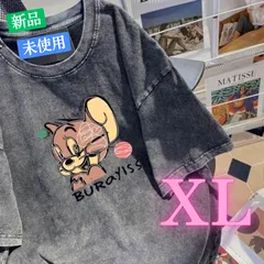 レディース トムとジェリー プリント 半袖 ウォッシュド Tシャツ