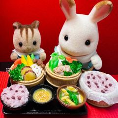 504蒸篭蒸しセット⭐️ミニチュアフード　ドールハウス　リカちゃん　シルバニア　樹脂粘土　ねんどろいど　ブライス　バービー　フィギュア　フェイクフード　ミニチュア