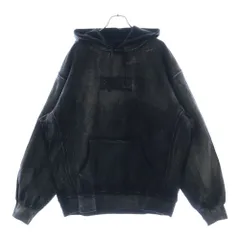 SUPREME (シュプリーム) 24SS ×MM6 Maison Margiela Foil Box Logo Hooded Sweatshirt エムエムシックス メゾンマルジェラ ホイル ボックスロゴ スウェット プルオーバーパーカー