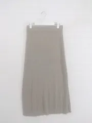 ◇ CRAFT STANDARD BOUTIQUE ウエストゴム ニット ロング タイト スカート サイズ M ベージュ レディース P  【1302210005943】