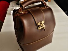 リオダブルバット ブラウン　ダレスバッグ