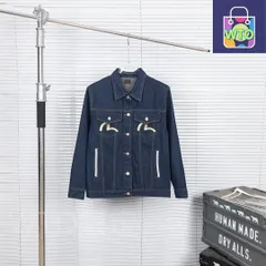 新品未使用EVISU デニムジャケットXXL デニム ジャケット ジップ 1st セルビッジ アジャスター