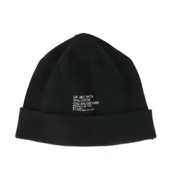 美品 N.HOOLYWOOD エヌハリウッド ストレッチ コットン ニット キャップ (WATCH CAP 961-AC01 pieces) ブラック 黒 日本製 帽子【メンズ】のサムネイル