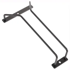 Dianoo ワイングラスラック 22.5cm ブラック キャビネット下 ワイングラスホルダー 棚下用脚付きグラス収納ハンガー バー 自宅用
