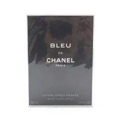 シャネル CHANEL ブルードゥシャネルアフターシェイヴローション 化粧水 コスメ 100ml 未開封品 黒 ブラック シルバーカラー /YT ■OH
