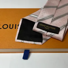 T543 【未使用品】LOUIS VUITTON ルイヴィトン ネクタイ 箱付き モノグラム シルク100 高級 ピンク