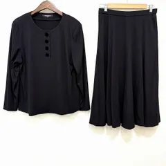 レオナール　ワンピース　セットアップ カットソー 長袖 スカート ゴムウエスト レオナール ワンピース セットアップ カットソー 長袖 スカート ゴム