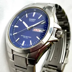 【カシオ 腕時計】 アナログ メタル シリーズ ウォッチ　 シルバー/ブルー　 MTP-1228DJ