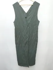 ◇ ⊂ classicalelf ダブルボタン ロング　ジレ　ベスト　ジャンパースカート サイズL ブラック レディース P  【1410160012758】