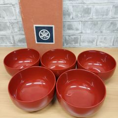 たち吉　朱塗　蓋付お椀　5客 たち吉 朱塗 蓋付お椀 5客 - メルカリ