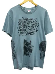 Supreme (シュプリーム) M.C. Escher MCエッシャー Collage Tee Tシャツ L シアン メンズ/045