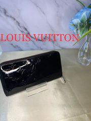 【77】Louis Vuitton ルイヴィトン ヴェルニ 財布 ジッピーウォレット アラマント ブラック 黒