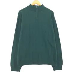 古着 チャップス CHAPS コットンニットハーフジップセーター メンズL相当/eaa463797