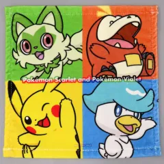【中古】タオル・手ぬぐい 集合 オリジナルハンドタオル 「Switchソフト ポケットモンスター スカーレット・バイオレット+ゼロの秘宝」 ビックカメラグループ購入特典