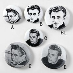 ジェームズ・ディーン James Dean ヴィンテージ ピンバッジ 新品 139-