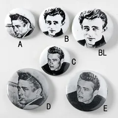 ジェームズ・ディーン James Dean ヴィンテージ ピンバッジ 新品 139-のサムネイル