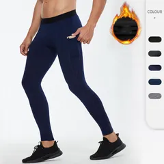 裏起毛タイツ メンズ 防寒 保温 伸縮性 あったかインナー インナーパンツ スポーツタイツ スポーツウェア ランニングウェア ロング レギンス 防寒着yeld06