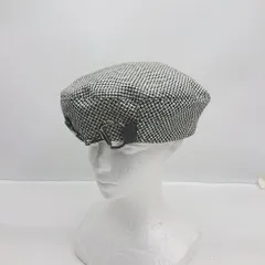 ◇ Θ CA4LA カシラ 千鳥柄 ベレー帽 ブラック ホワイト サイズ表記なし レディース E  【1503310010954】