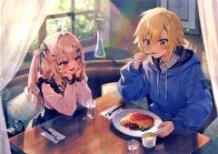 【中古】クリアファイル 卯月コウ＆魔界ノりりむ A4クリアファイル 「バーチャルYouTuber にじさんじ にじストア4周年メモリアルグッズ」 にじさんじオフィシャルストア 4周年記念