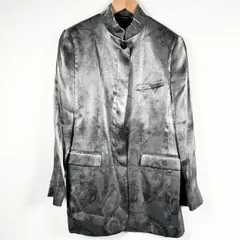 エトロ ETRO ジャケット ペイズリー柄 スタンドカラー シルバー グレー 40のサムネイル