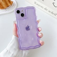 【人気商品】iPhone 13 ケース クリア TPUカバー ウェーブ おしゃれ 韓国 可愛い iPhone13ケース アクスタ収納 透明 凸凹 バック 凸凹 QLTYPRI バック 薄型 軽量 耐衝撃 スマホケース ワイヤレス充電対応 ストラップホール付き