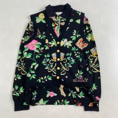 値下げ！レオナール スポーツ リバーシブル ベスト 花柄 黒 ロゴ
