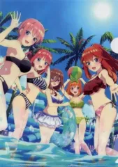 【中古】クリアファイル 集合(水着) A4クリアファイル B柄 「映画 五等分の花嫁」