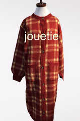 N1038. jouetieロングニットカーディガンM / ジュエティ