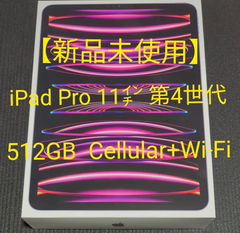 【未使用品】iPad Pro 11インチ 第4世代 Wi-Fi ＋ Cellular 512GB  2022年モデル M2