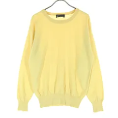 美品 Cashmere dor カシミヤドール 長袖 ニット イエロー レディース 古着